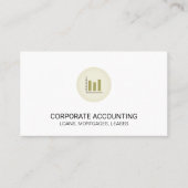 Grafiek van financiële balk visitekaartje (Voorkant)