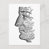 "Grafiek van het Gezicht" Briefkaart (Voorkant)