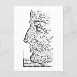 "Grafiek van het gezicht" voor persoonlijkheidsbeo Briefkaart