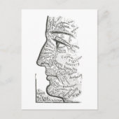 "Grafiek van het gezicht" voor persoonlijkheidsbeo Briefkaart (Voorkant)