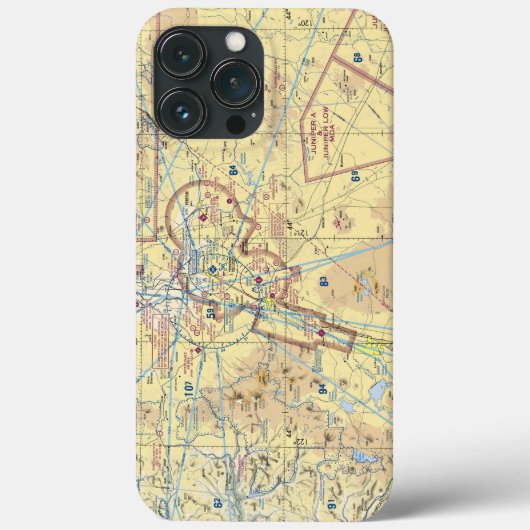 Grafiek van het Grafiek van het district Luchtvaar Case-Mate iPhone Case (Achterkant)