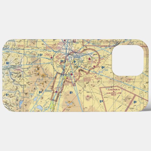 Grafiek van het Grafiek van het district Luchtvaar Case-Mate iPhone Case (Achterkant (horizontaal))