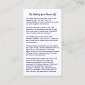 Grafiek van je Goddelijke Zelf Visitekaartje (Achterkant)