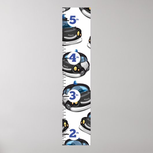 Grafiek van politie groei poster (Voorkant)
