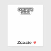 Grafiek van uw cursus Zelfrichting Doelgericht lev Sticker (Vel)