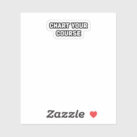 Grafiek van uw cursus Zelfrichting Doelgericht lev Sticker (Vel)