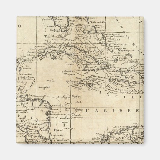 Grafiek van West Indies 2 Magneet (Voorkant)