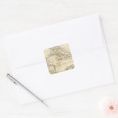 Grafiek van West Indies 2 Vierkante Sticker (Envelop)