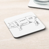 Grafiek Varkensslager (2) Bier Onderzetter (Linkerzijde)