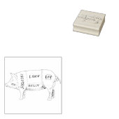 Grafiek Varkensslager (2) Rubberstempel (Gestempeld)