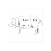 Grafiek Varkensslager (2) Rubberstempel (Afrduk)