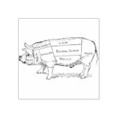 Grafiek Varkensslager (3) Rubberstempel (Afrduk)