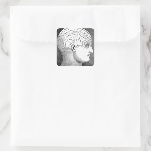 Grafiek Vierkante Sticker (Tas)