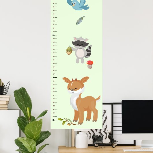 Grafiek voor de groei van bossen poster (Thuiskantoor)