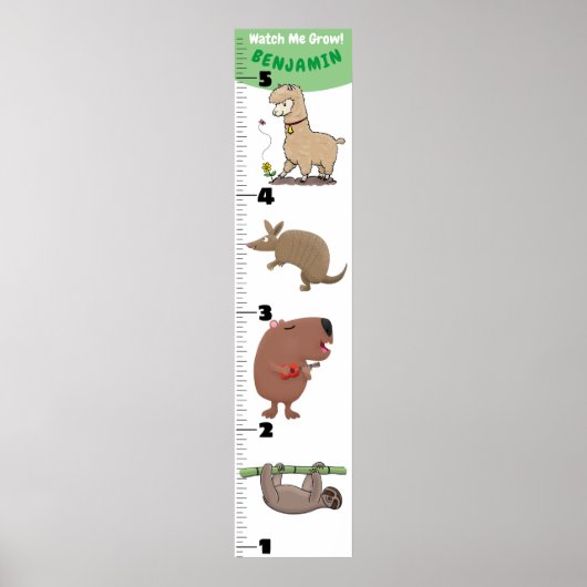 Grafiek voor de groei van cartoon van grappige die poster (Voorkant)