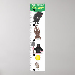 Grafiek voor de groei van cartoon van grappige die poster