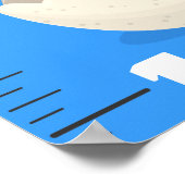 Grafiek voor de groei van cartoon van grappige vog poster (Hoek)