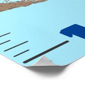 Grafiek voor de groei van cartoon van grappige vog poster (Hoek)