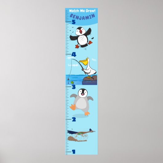 Grafiek voor de groei van cartoon van grappige vog poster (Voorkant)