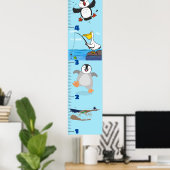 Grafiek voor de groei van cartoon van grappige vog poster (Thuiskantoor)