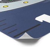 Grafiek voor de groei van cartoons van gekke kippe poster (Hoek)