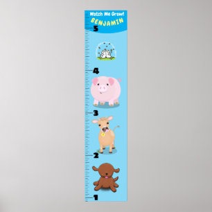 Grafiek voor de groei van cartoons van grappige la poster