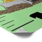 Grafiek voor de groei van cartoons van grappige la poster (Hoek)