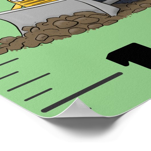 Grafiek voor de groei van cartoons van grappige la poster (Hoek)