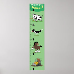 Grafiek voor de groei van cartoons van grappige la poster