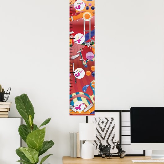 Grafiek voor de groei van de Pinball Machine. Poster (Thuiskantoor)