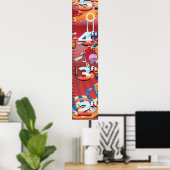 Grafiek voor de groei van de Pinball Machine. Poster (Thuiskantoor)