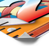 Grafiek voor de groei van de Pinball Machine. Poster (Hoek)