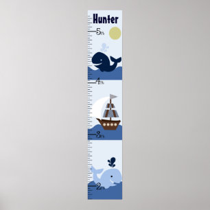 Grafiek voor de groei van hoy Mate/Sailboat/Whale Poster