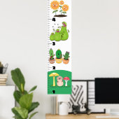 Grafiek voor de groei van planten cartoon poster (Thuiskantoor)