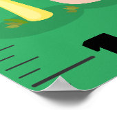 Grafiek voor de groei van planten cartoon poster (Hoek)