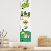 Grafiek voor de groei van planten cartoon poster (Keuken)