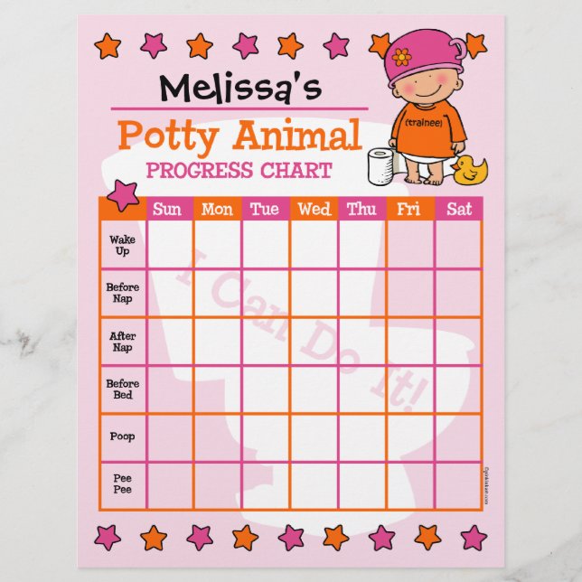 Grafiek voor de opleiding van Potty Animal Girl (Voorkant)