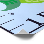 Grafiek voor gepersonaliseerde groei poster (Hoek)