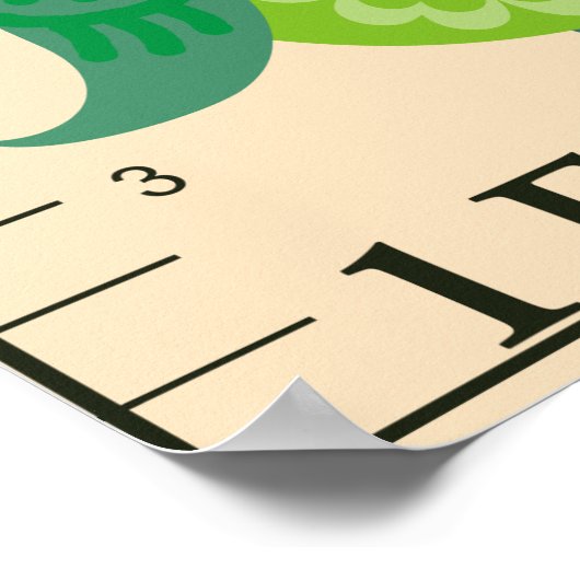 Grafiek voor gepersonaliseerde groei poster (Hoek)