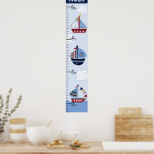 Grafiek voor gepersonaliseerde groei van zeilplank poster (Keuken)