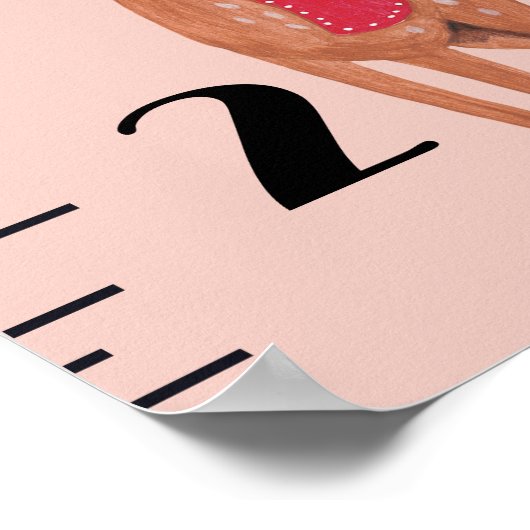 Grafiek voor groei van akoestische bossen poster (Hoek)