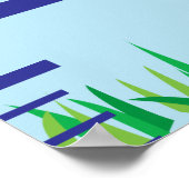 Grafiek voor groei van warme luchtballon poster (Hoek)