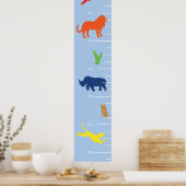 Grafiek voor groei van wilde dieren poster (Keuken)