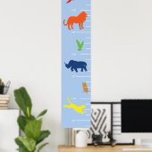 Grafiek voor groei van wilde dieren poster (Thuiskantoor)