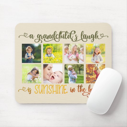 Grafiek voor kleinkinderen en aangepaste fotocolla muismat (Met muis)