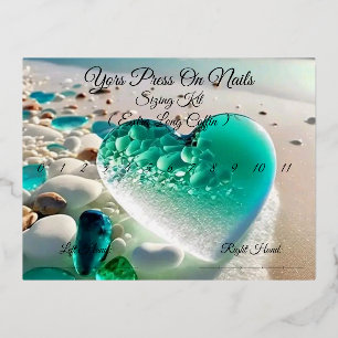 Grafiek voor nagelgrootte folie feestdagen briefkaart