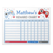 Grafiek voor weergave van spelregels voor videospe notitieblok (Voorkant)