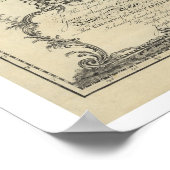 Grafiek West Indies Kaart - 1774 Poster (Hoek)