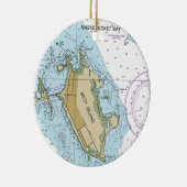 Grafiek West Island Fairhaven MA Keramisch Ornament (Rechts)