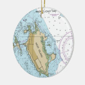 Grafiek West Island Fairhaven MA Keramisch Ornament (Links)